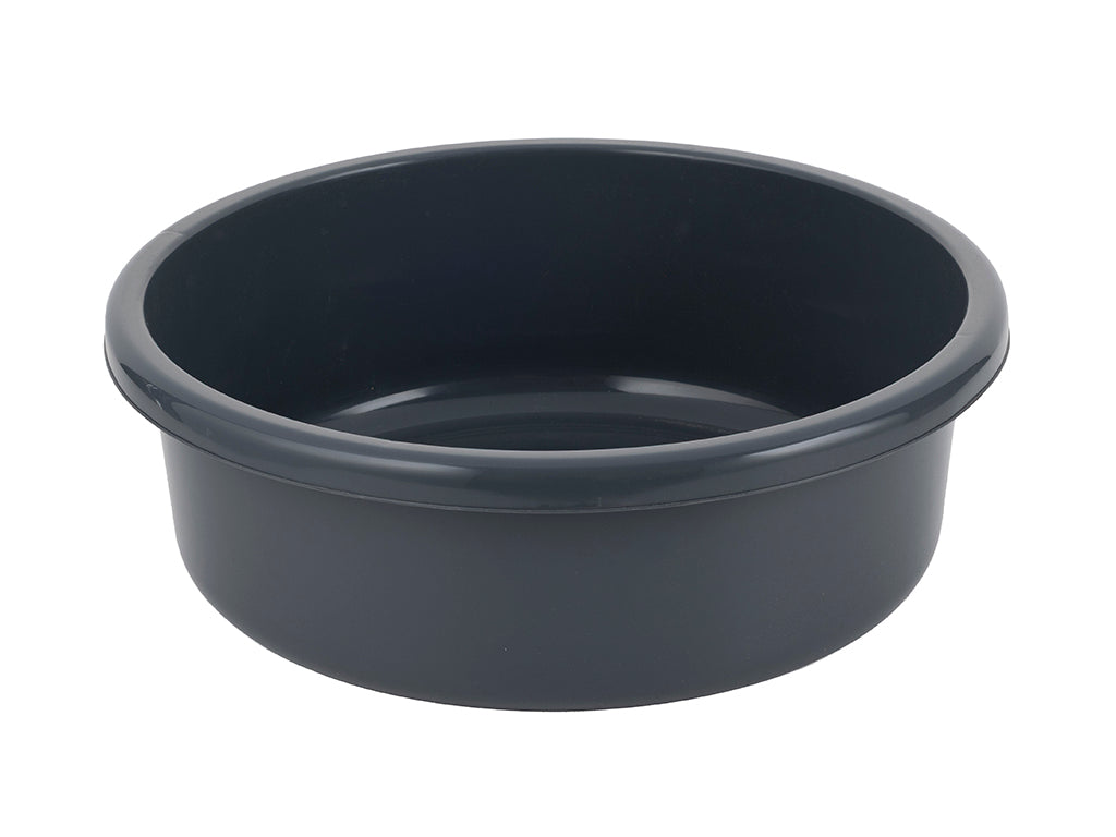 Miska plastikowa okrągła 36cm 9l ciemny szary