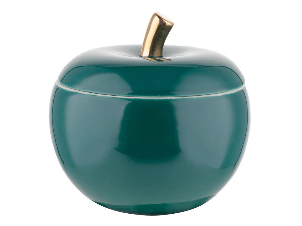 Pudełko ozdobne Florina Apple porcelanowe 14x14x13 cm na drobiazgi