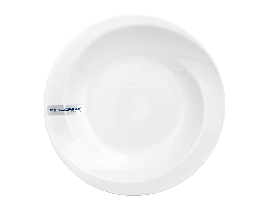 Talerz głęboki Florina Oslo 23 cm porcelana jasne ecru do zupy i makaronu