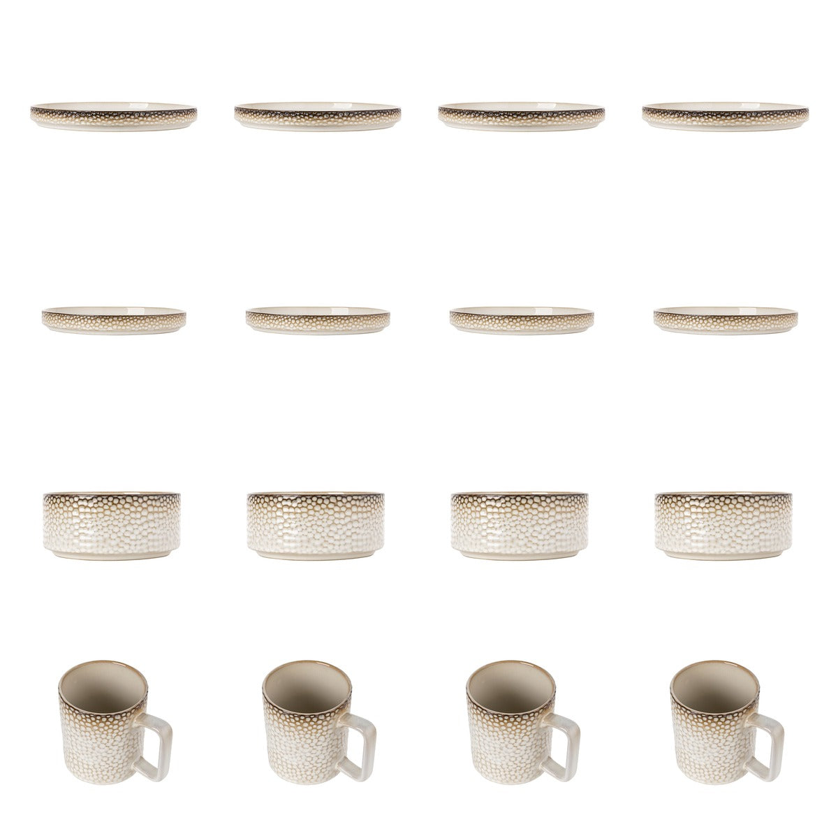 Zestaw 20 elementowy komplet porcelany Gambia