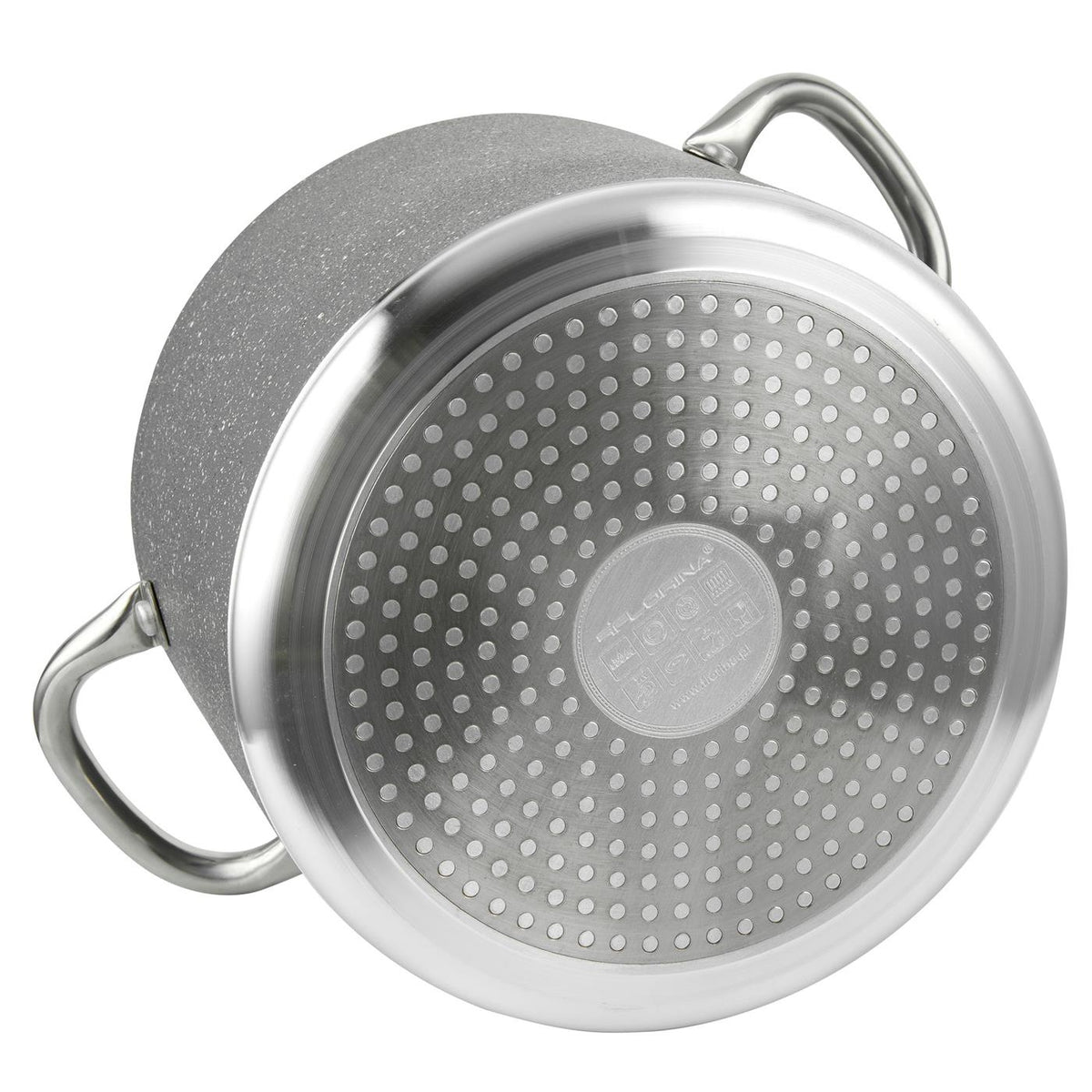 Garnek aluminiowy wysoki onyx 20cm 4,6l z/p