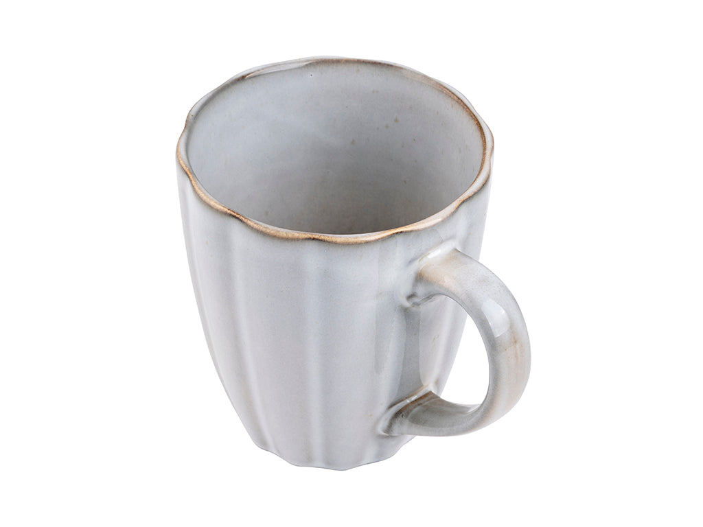 Zestaw 12 elementowy komplet porcelany Atlantica szara