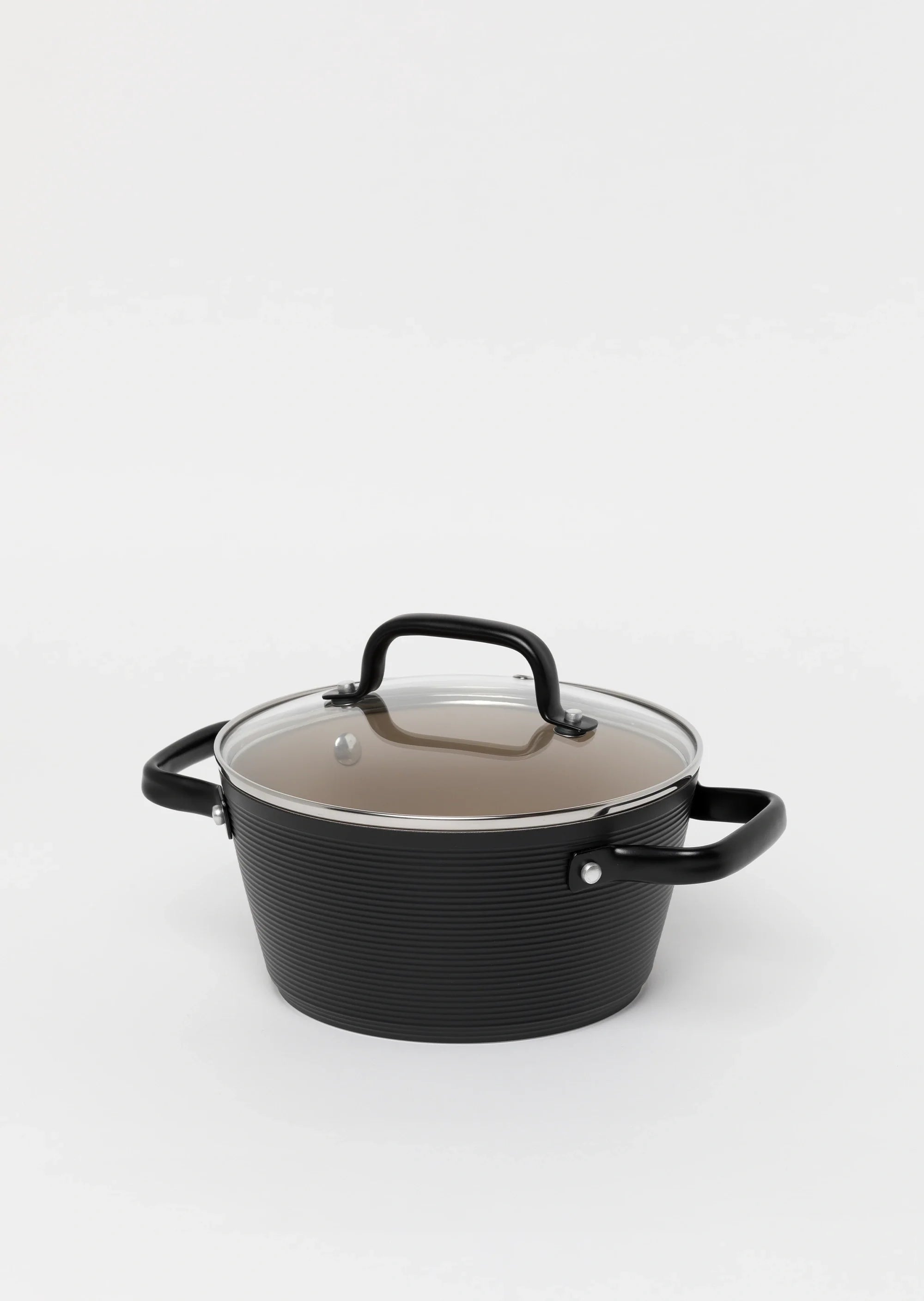 Zestaw 4 elementowy komplet garnków Florina Carina Black by Mateusz Gessler czarny| aluminum | powłoka ceramiczna | wszystkie typy kuchenek | do piekarnika