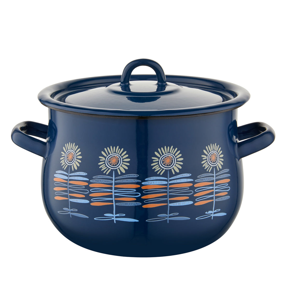 Garnek emaliowany baryłka polino 18cm 2,4l z/p