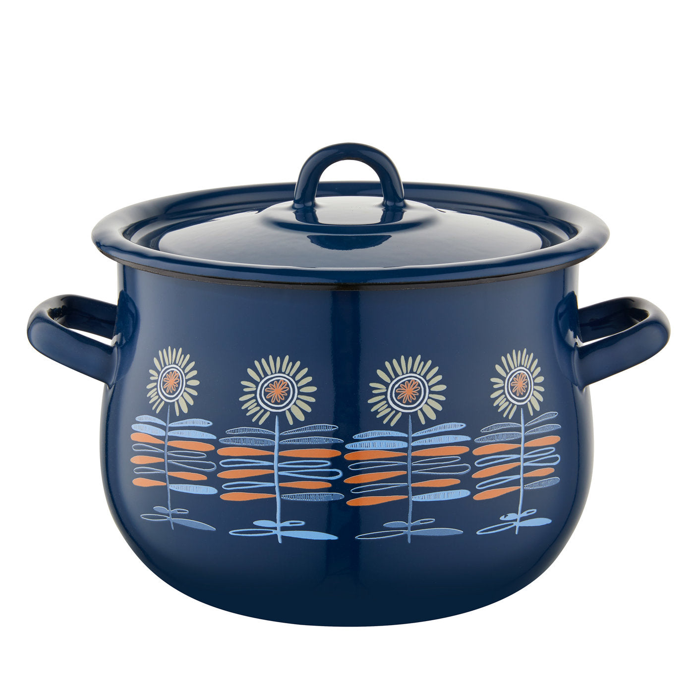 Garnek emaliowany baryłka polino 18cm 2,4l z/p