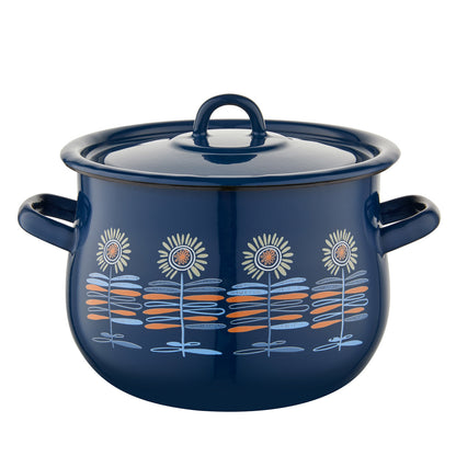 Garnek emaliowany baryłka polino 18cm 2,4l z/p