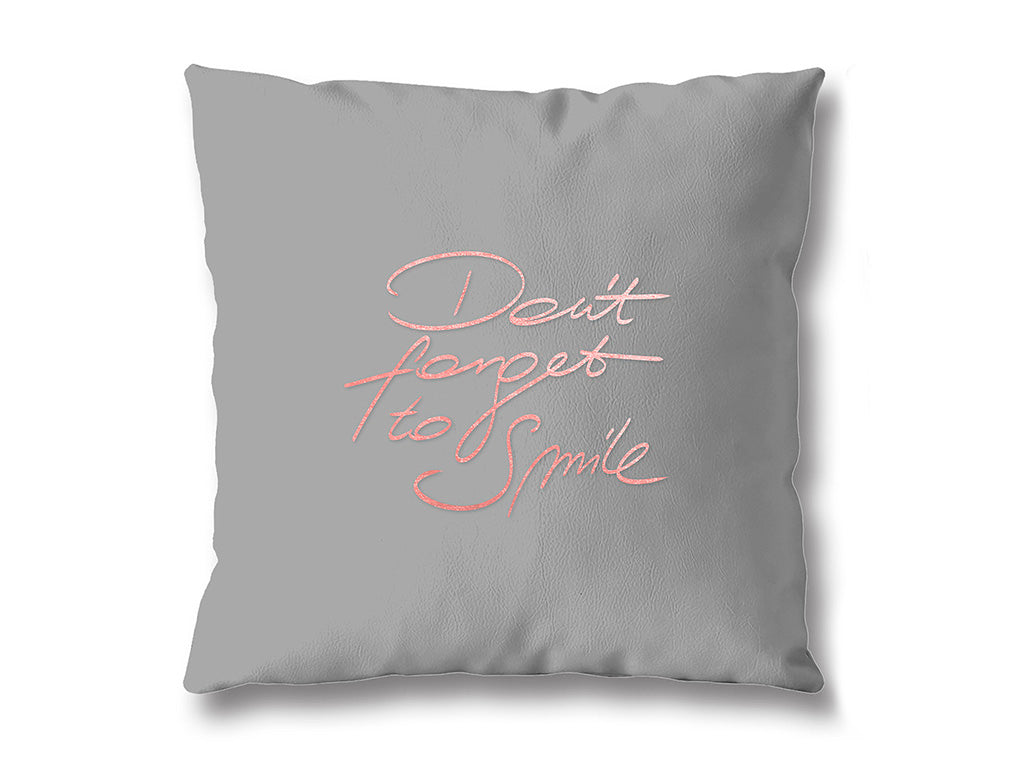 Poszewki metallic 40x40 cm smile