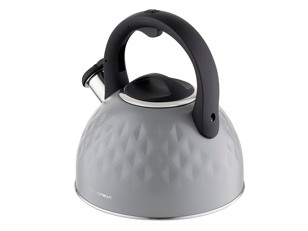 CZAJNIK NIERDZEWNY DIAMANTE 2,5L JASNY SZARY
