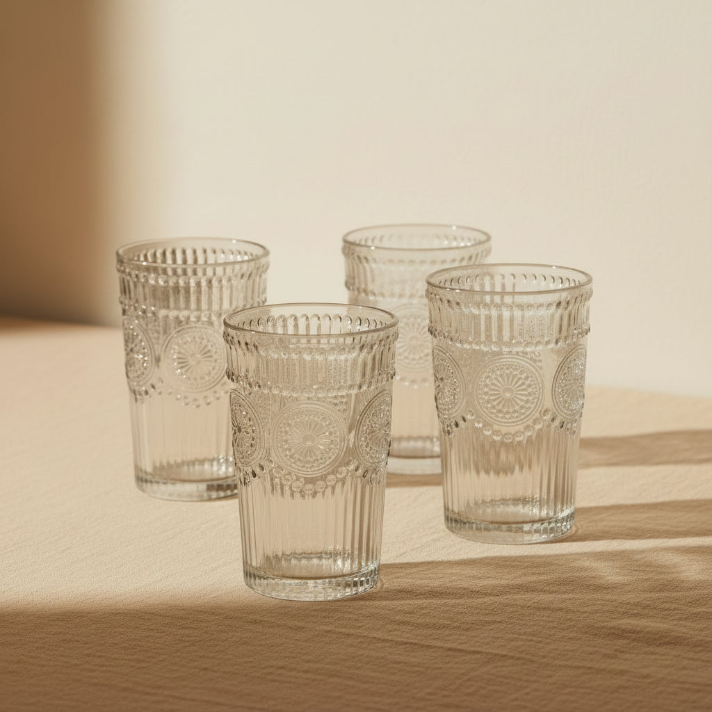 Zestaw x 4 szklanek long drink rosetta 340ml