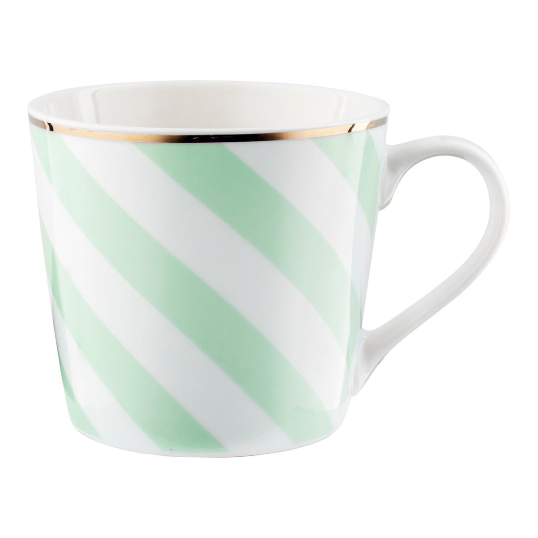 Kubek geometric paski zielone 400ml
