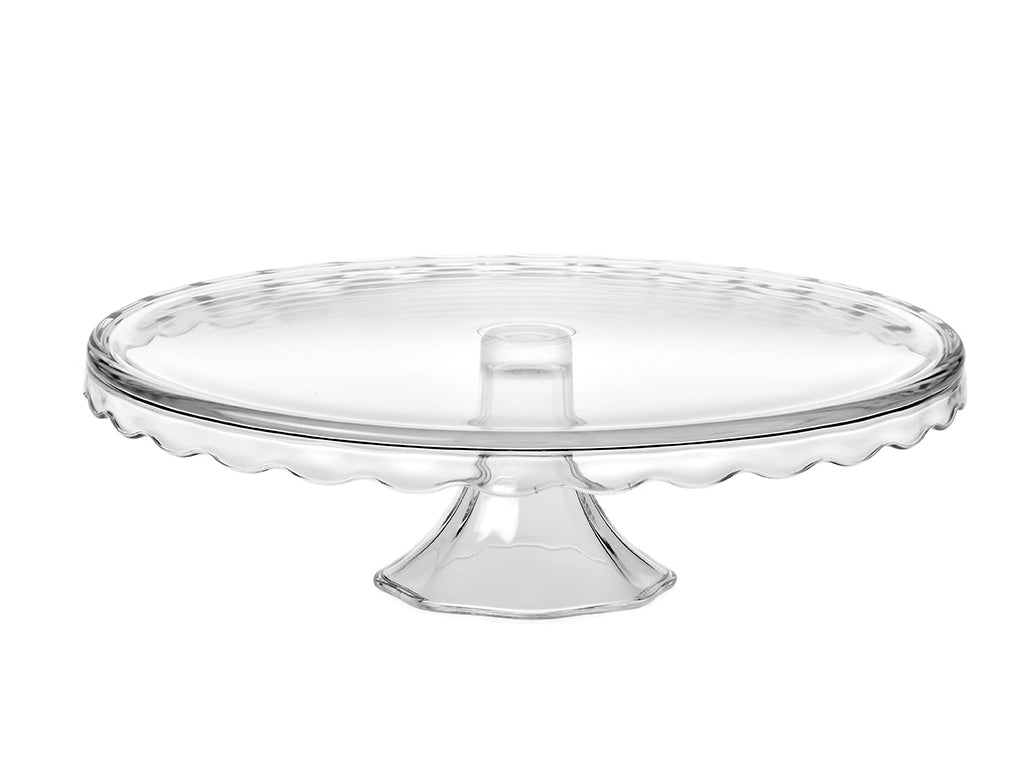 Tortownica szklana falbanka 32cm -jas 481.1962.00