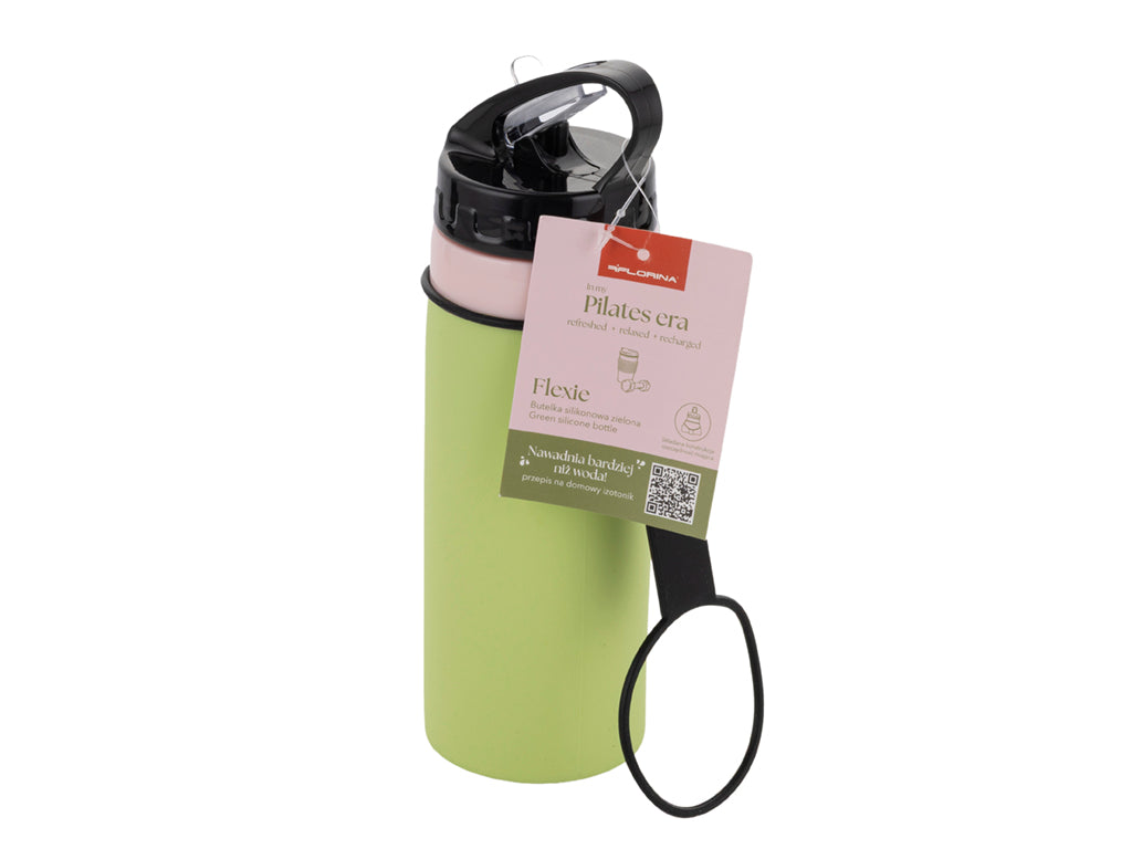 BUTELKA SILIKONOWA FLEXIE ZIELEŃ 450ML