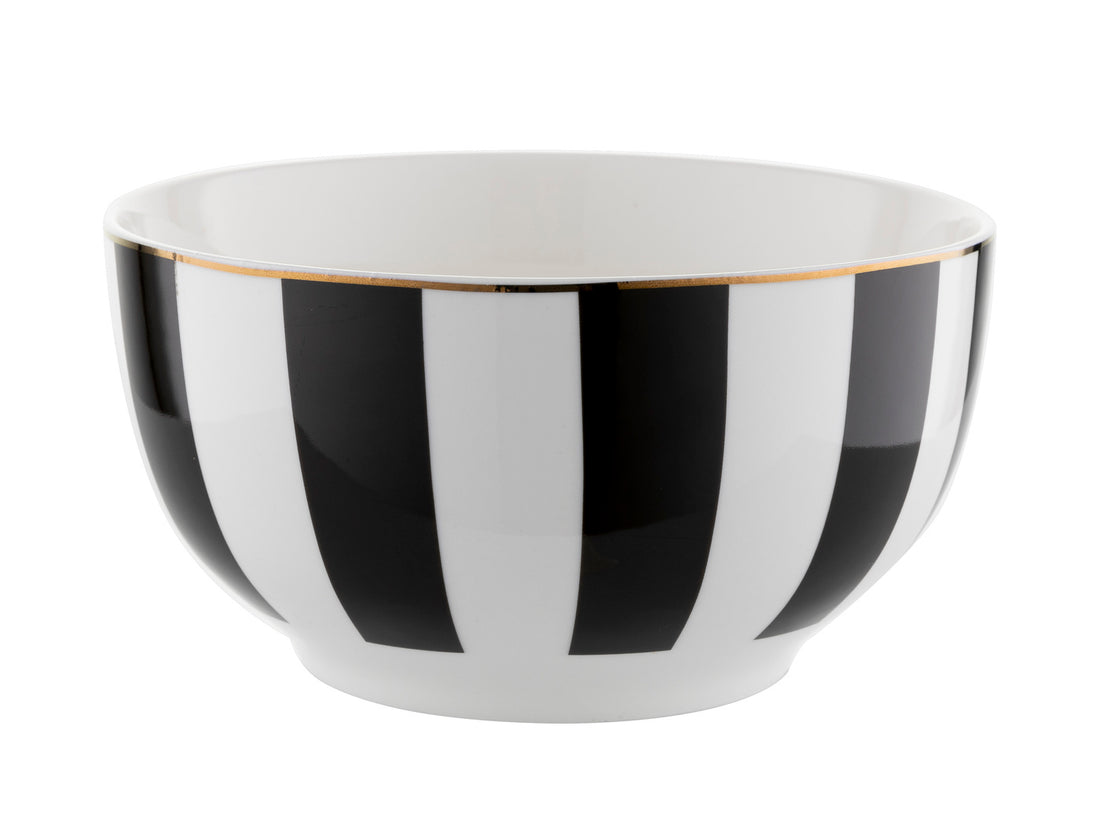 Salaterka stripes black 13cm