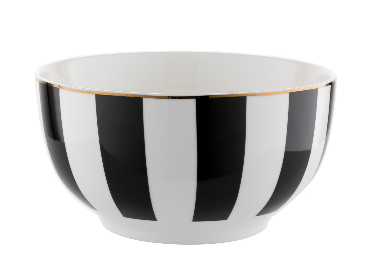 Salaterka stripes black 13cm
