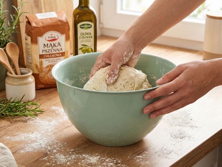 Miska kuchenna plastikowa 23 cm 3l zielona