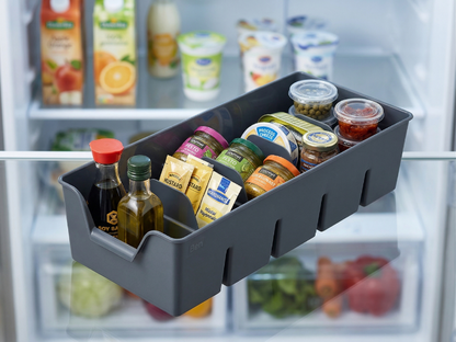 Organizer plastikowy l 30x14x7,5cm ciemny szary