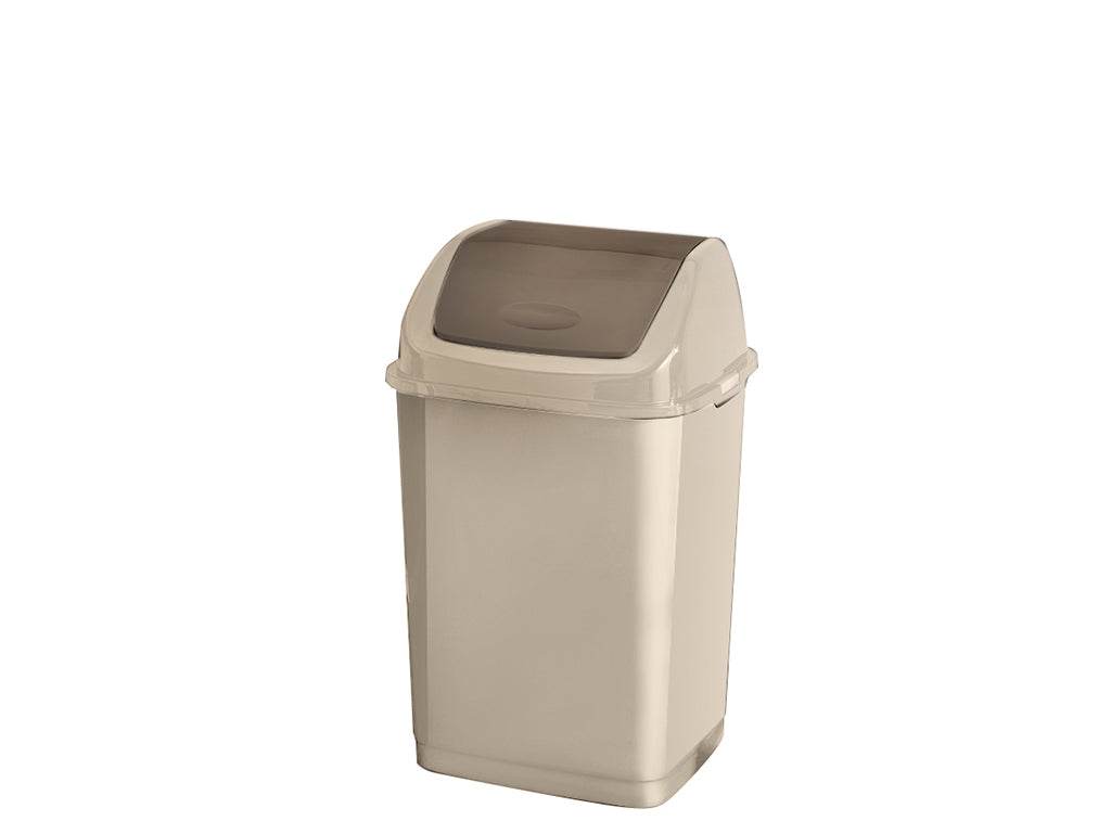 Kosz na śmieci plastikowy binio 5l kremowy
