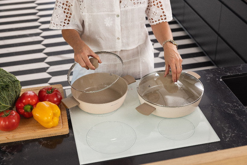 Patelnia głęboka aluminiowa Florina Mokka 28 cm 3,3 l