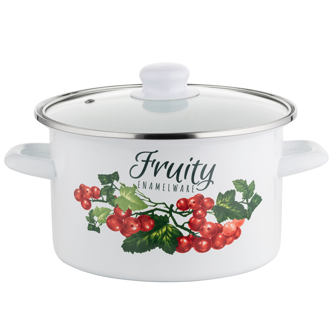 Garnek emaliowany prosty kalina 20cm 3,75l z/p v.2