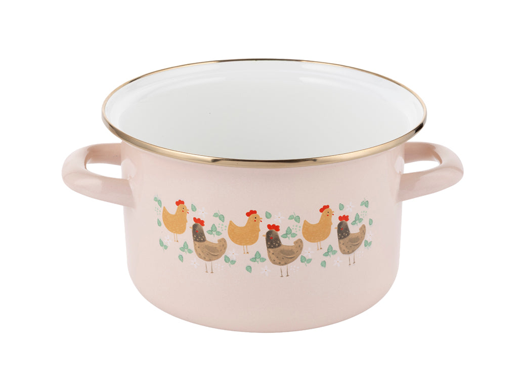 Garnek emaliowany Emalia Pleszew Koko 18 cm 2,65L II gatunek indukcja gaz
