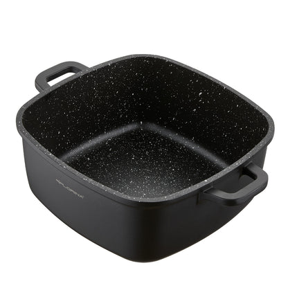 Garnek aluminiowy kwadratowy chef 20x20x8cm 2,6l z/p