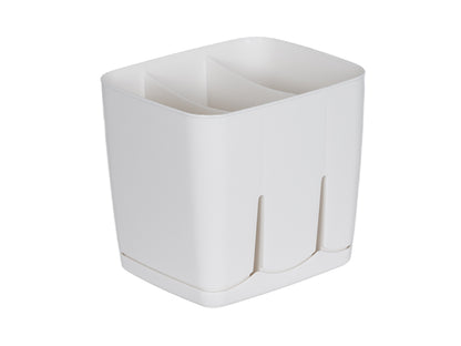 Ociekacz do sztućców plastikowy 13,5x11,5x12cm biały
