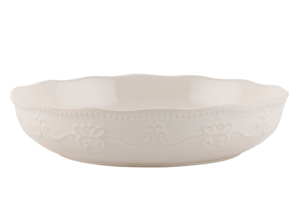 TALERZ GŁĘBOKI RUSTIC WHITE 20CM