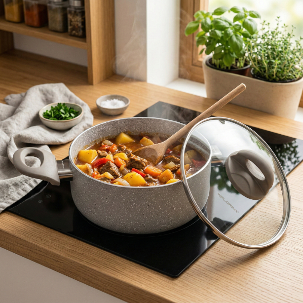 Garnek aluminiowy isla 28cm 7l z/p