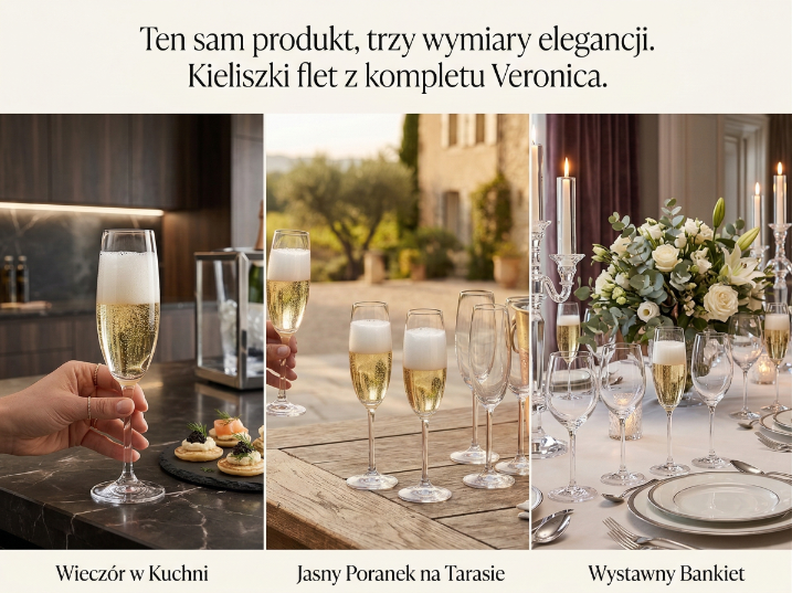 Kieliszki do szampana veronica 140ml 6szt