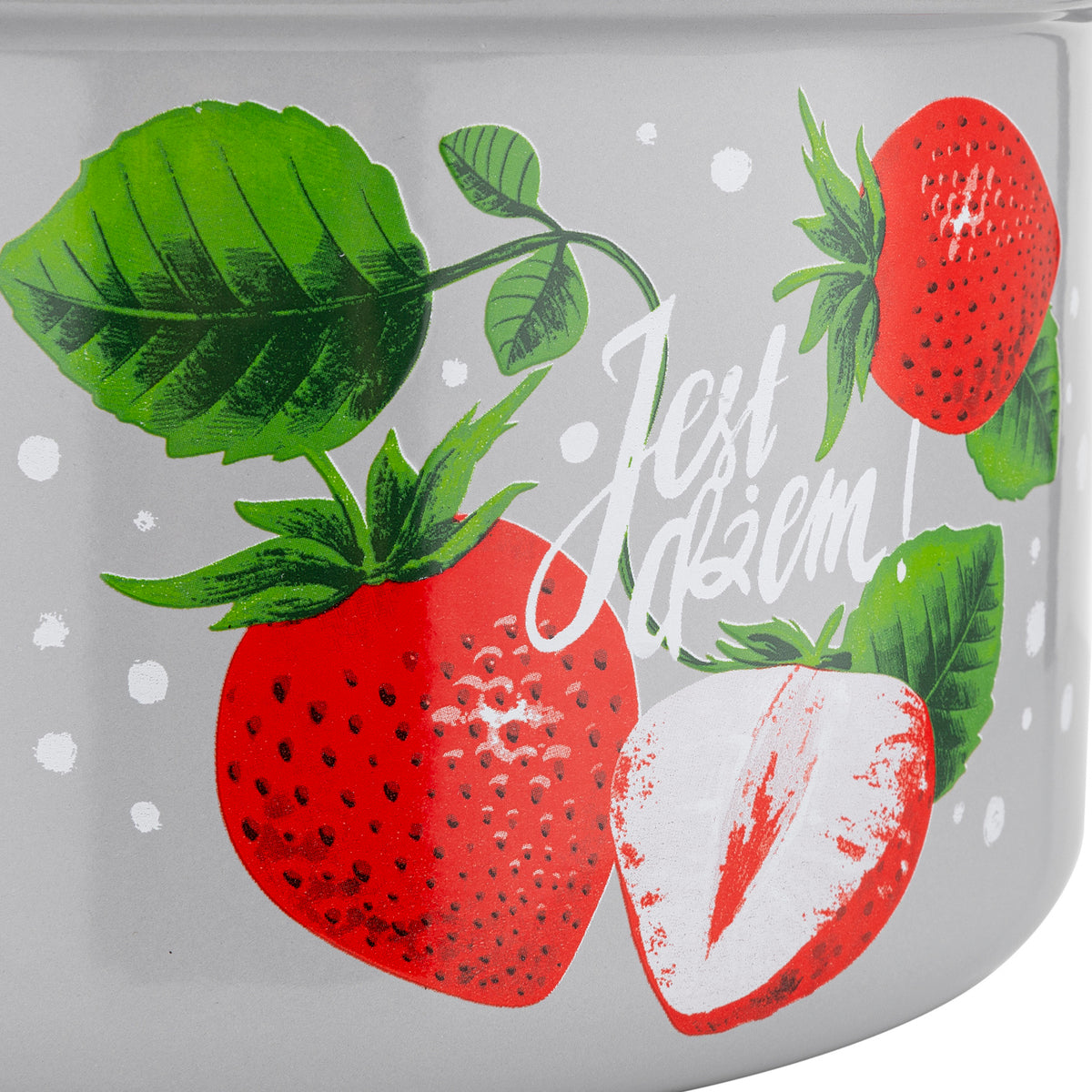 Garnek emaliowany prosty dżem 22cm 5,3l z/p