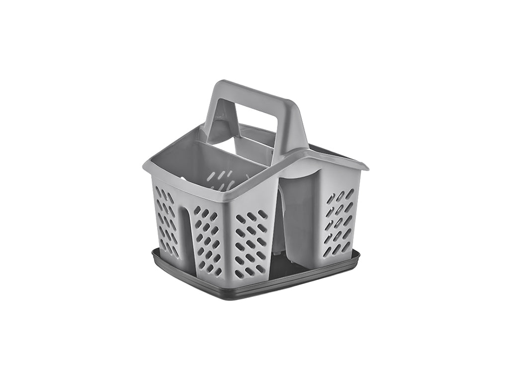 Ociekacz do sztućców z rączką plastikowy binio antracytowy