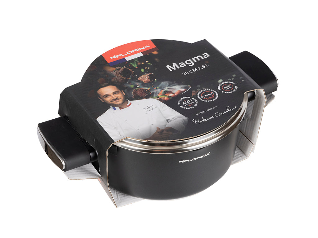 Garnek aluminiowy magma 20cm 2,5l z/p mg