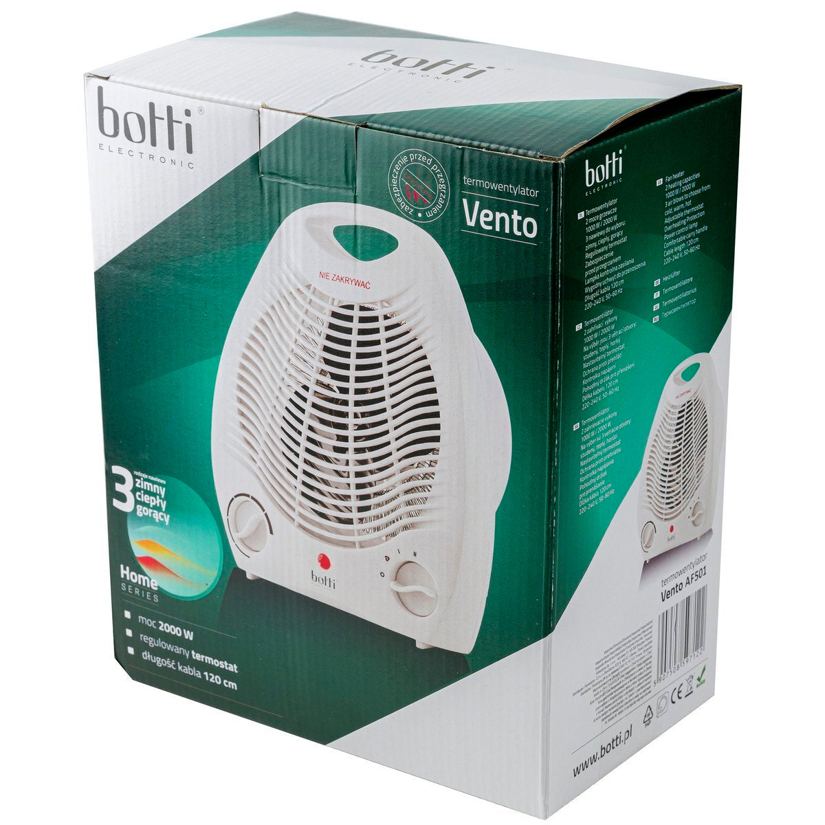 Termowentylator vento -botti af501