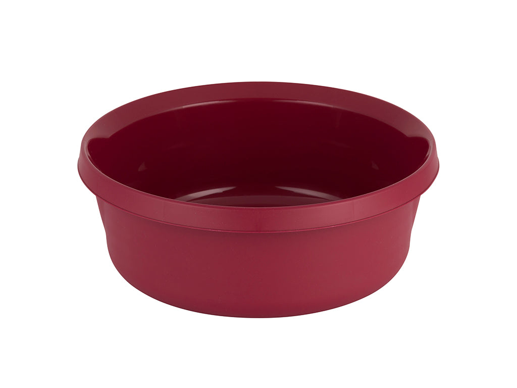 Miska plastikowa matt 9l bordowa