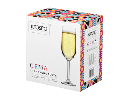 Kieliszki do szampana gema 210ml 6szt kro km-4832-0210