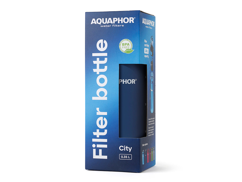 Butelka filtrująca aquaphor city 350ml granatowa -aqu 522904