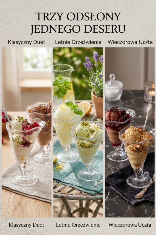 Pucharki do lodów fortuna 300ml 2szt