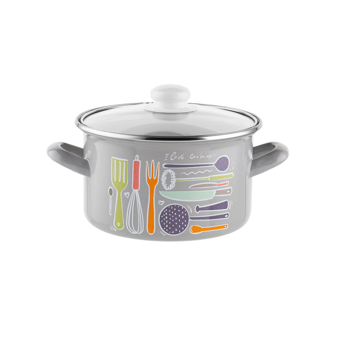 Garnek emaliowany prosty staffio 18cm 2,6l z/p