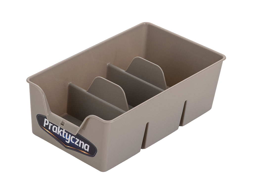 Organizer plastikowy s 22x13,5x7,5cm jasny szary