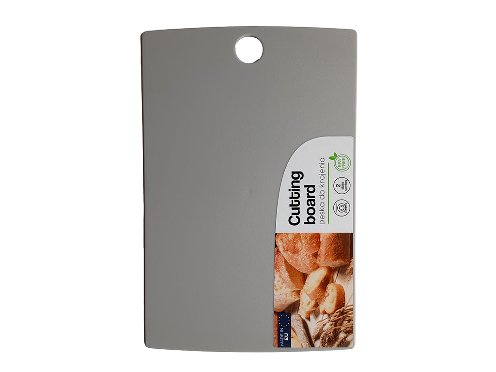 Deska do krojenia plastikowa get fit 24,5x16cm szara