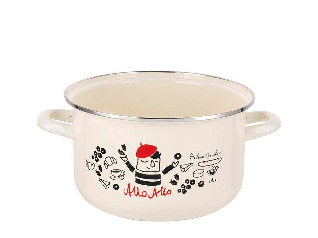 Garnek emaliowany allo allo 18cm 3l mg v.2