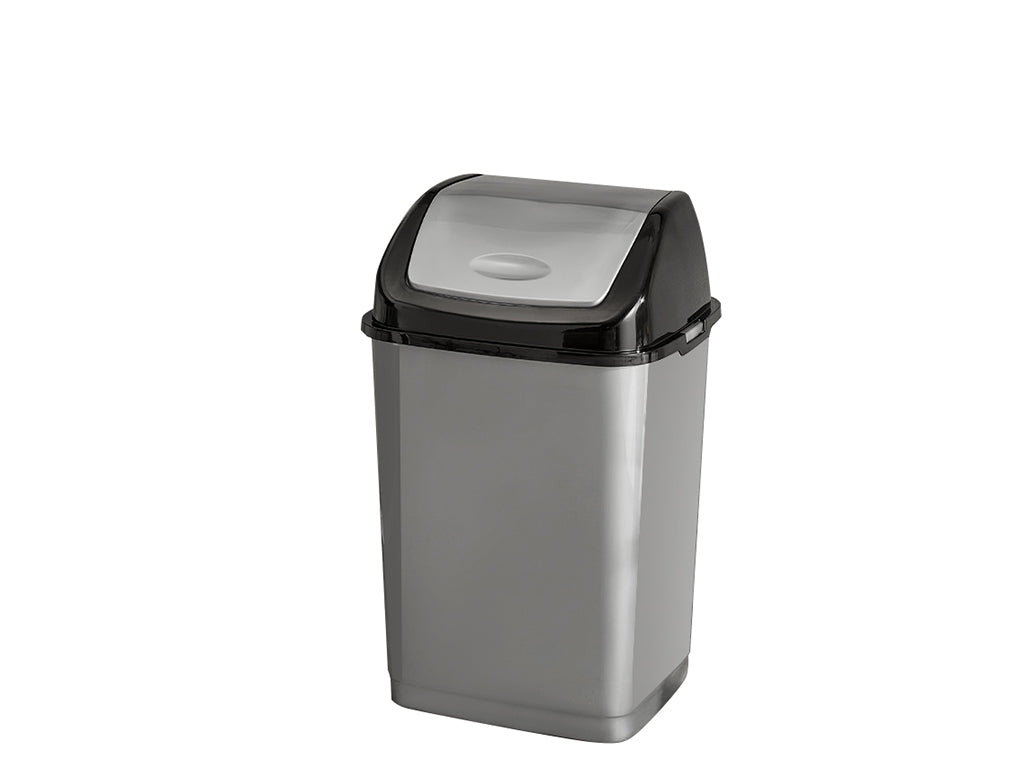 Kosz na śmieci plastikowy binio 10l antracytowy