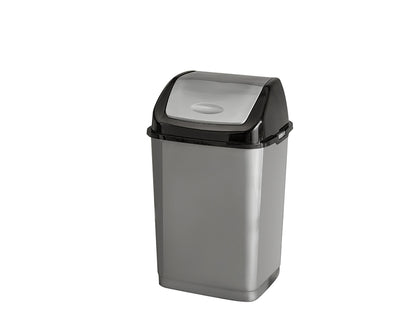 Kosz na śmieci plastikowy binio 10l antracytowy