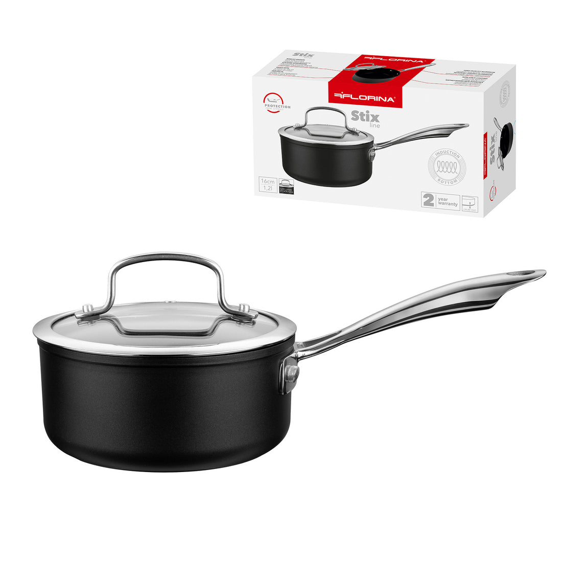 Rondel aluminiowy stix 16cm 1,2l z/p