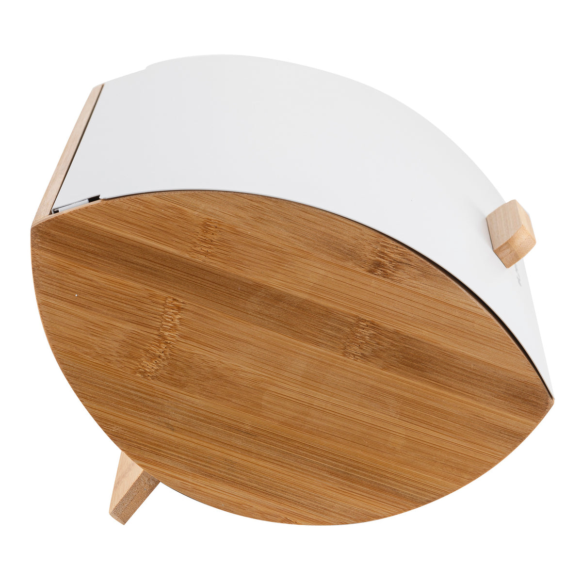 Zestaw 4 elementowy elegant chlebak 35x25x15,5 cm w zestawie z 3 pojemnikami na artykuły sypkie biały pl