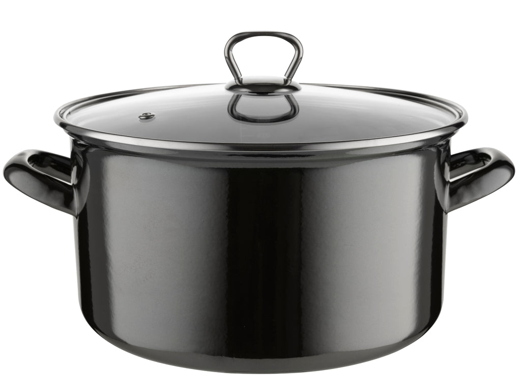 Garnek emaliowany prosty metalico 24cm 5,6l z/p