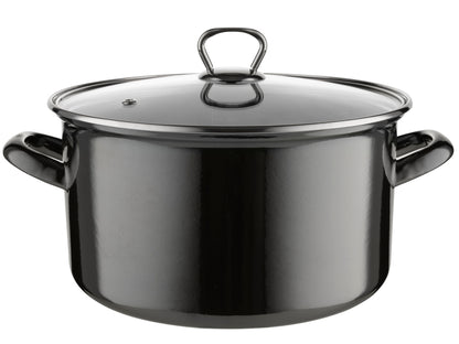 Garnek emaliowany prosty metalico 24cm 5,6l z/p