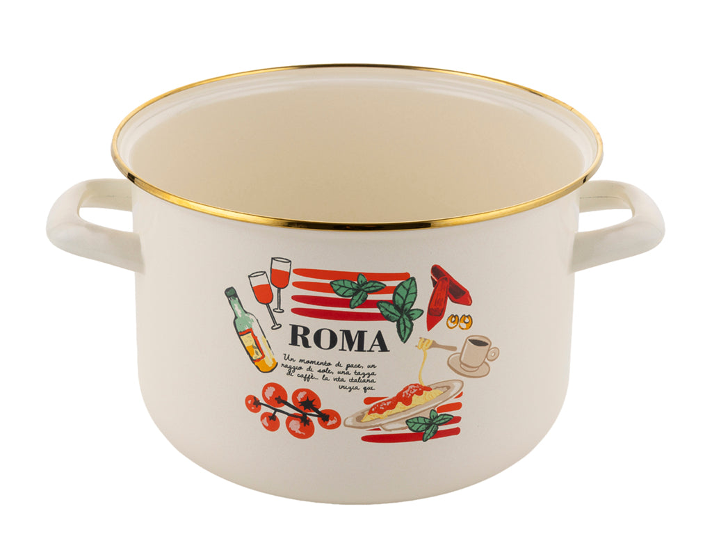 Garnek emaliowany romano 22cm 5,4l