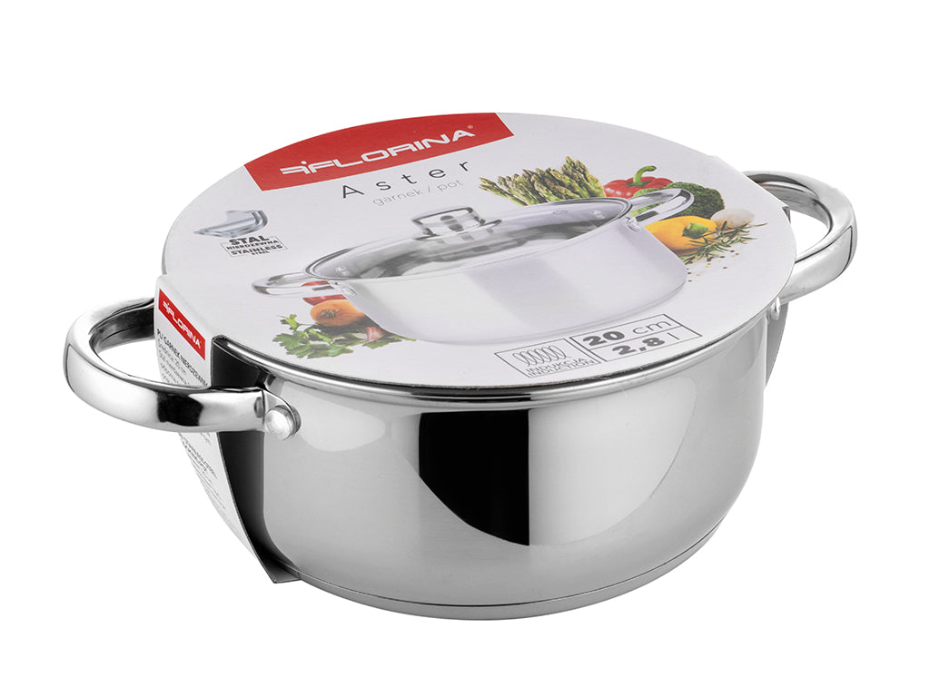 GARNEK NIERDZEWNY ASTER 20CM 2,8L Z/P