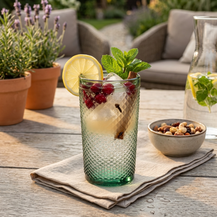 Szklanka long drink alexis 340ml zielony